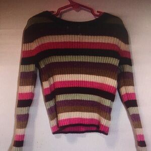Striped Multicolor Kids Sweater